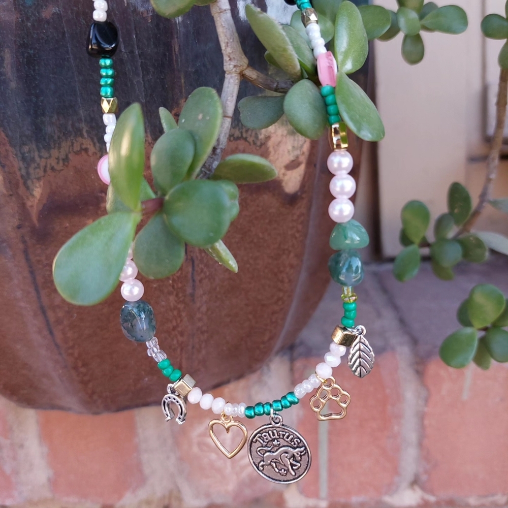 Taurus charm necklace handmade by me